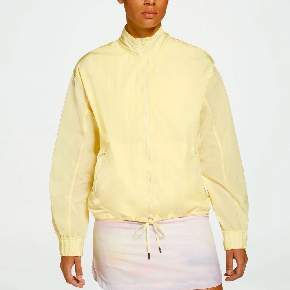 Calia NWT Golf Full Zip Windbreaker Jacket Lemon Chiffon XXL